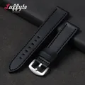 Bracelet montre cuir vintage 18 à 24 mm – Couleur du bracelet Black