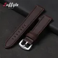 Bracelet montre cuir vintage 18 à 24 mm – Couleur du bracelet Dark Brown