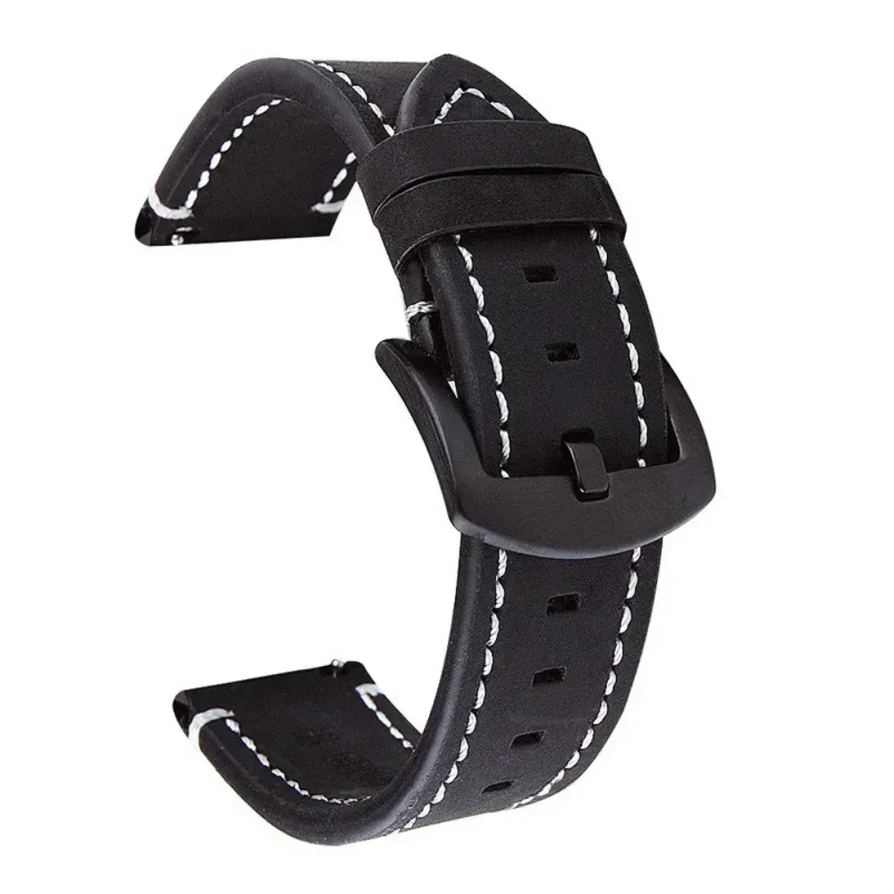 Bracelet montre cuir vintage 18 à 24 mm