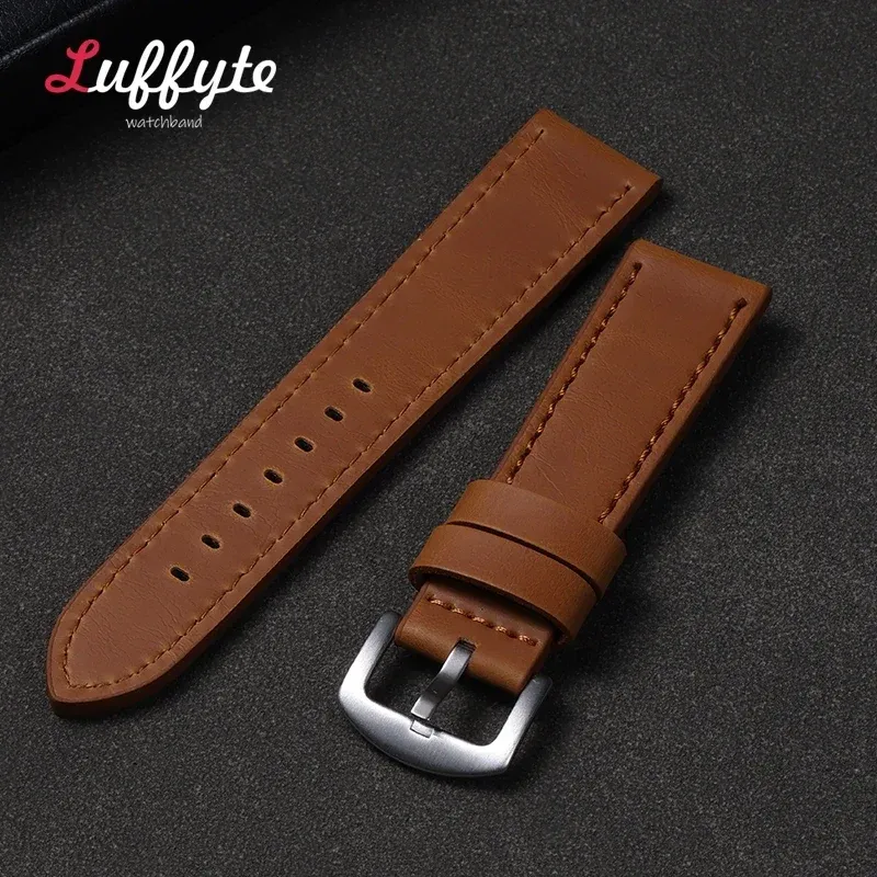 Bracelet montre cuir vintage 18 à 24 mm