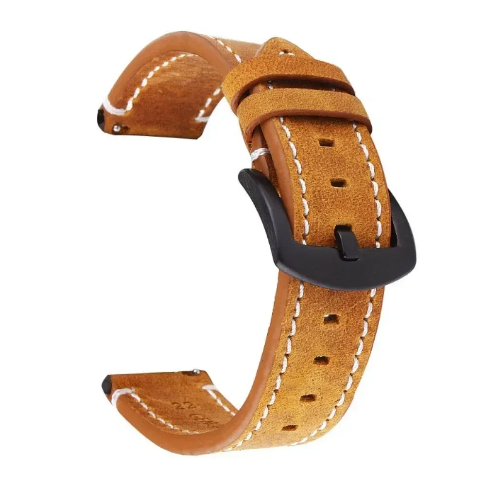 Bracelet montre cuir vintage 18 à 24 mm