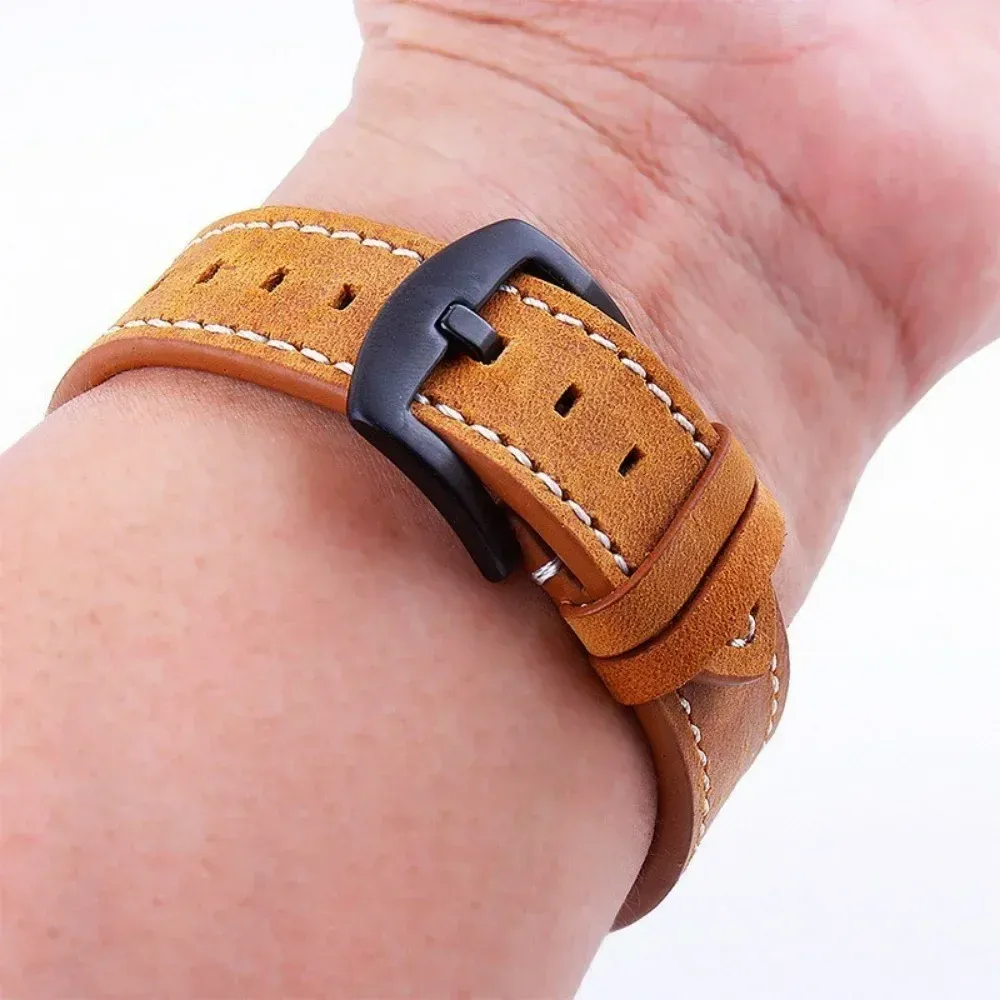 Bracelet montre cuir vintage 18 à 24 mm