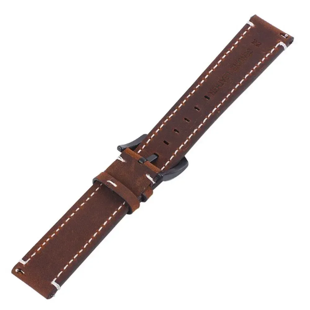 Bracelet montre cuir vintage 18 à 24 mm