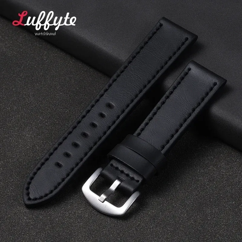 Bracelet montre cuir vintage 18 à 24 mm