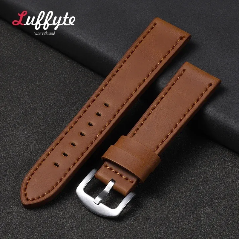 Bracelet montre cuir vintage 18 à 24 mm