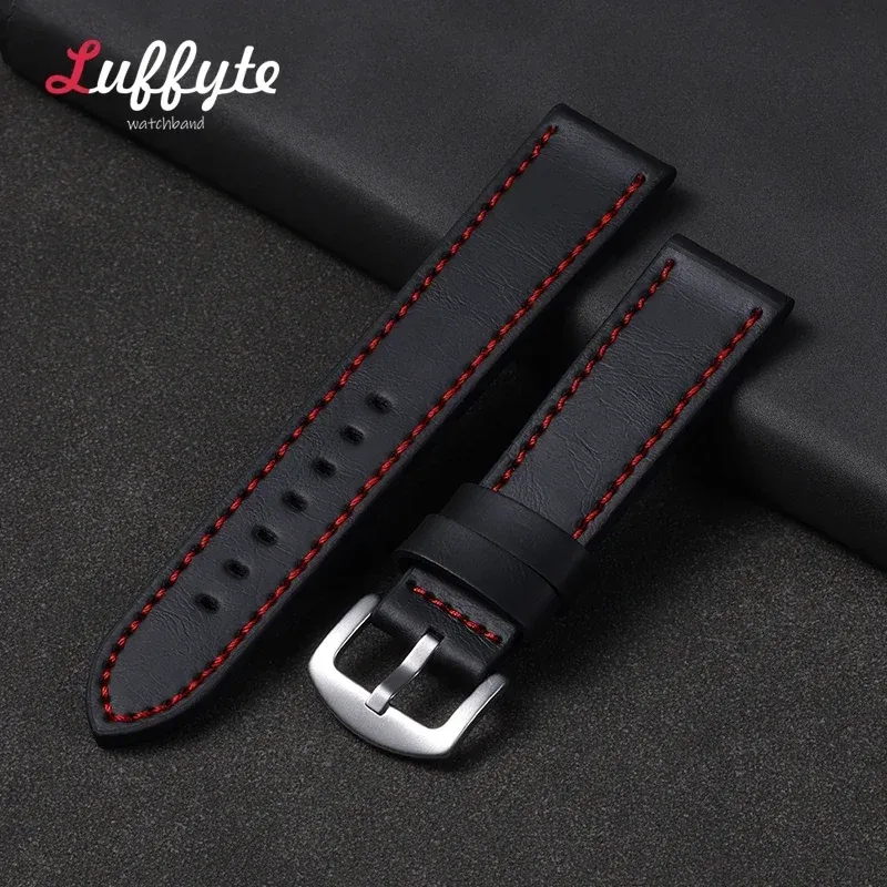 Bracelet montre cuir vintage 18 à 24 mm