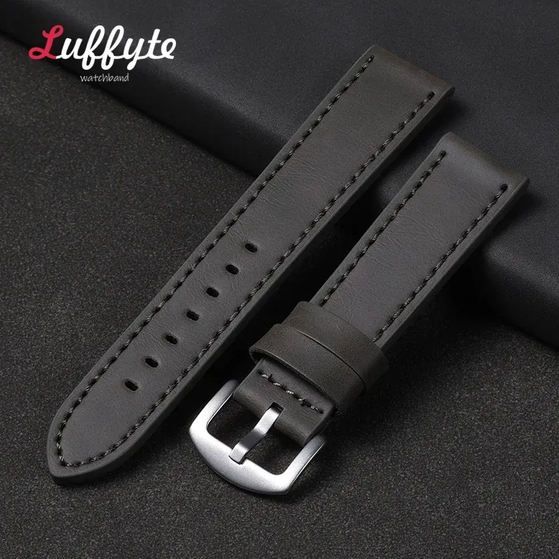 Bracelet montre cuir vintage 18 à 24 mm