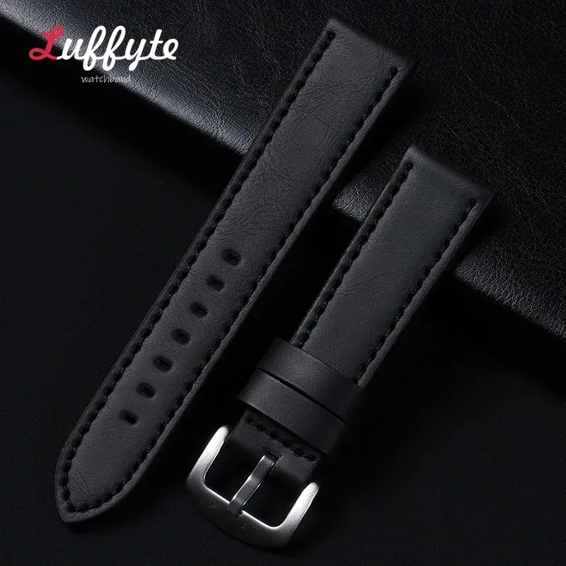 Bracelet montre cuir vintage 18 à 24 mm