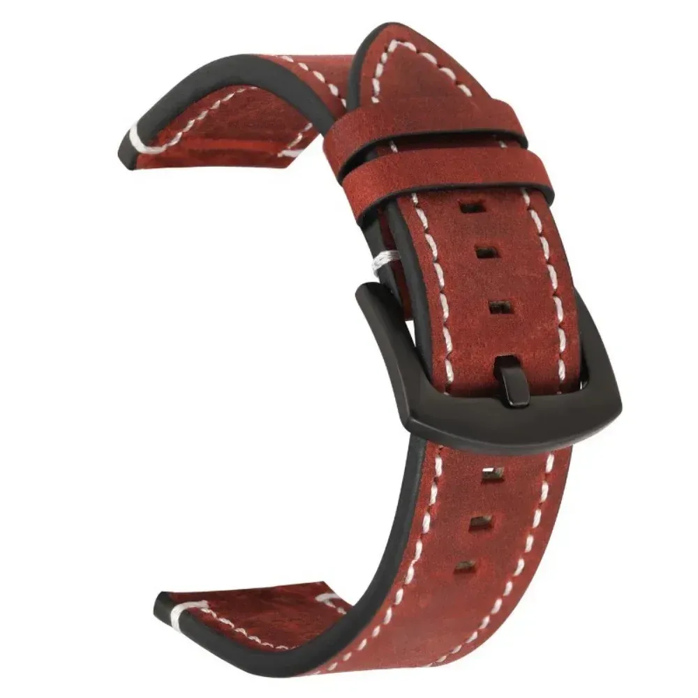 Bracelet montre cuir vintage 18 à 24 mm