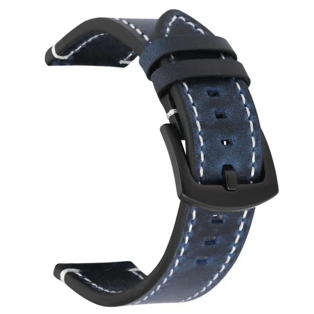 Bracelet montre cuir vintage 18 à 24 mm