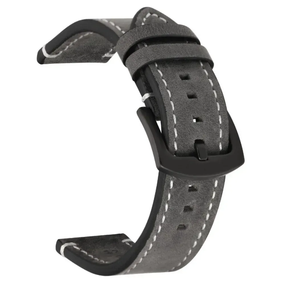 Bracelet montre cuir vintage 18 à 24 mm