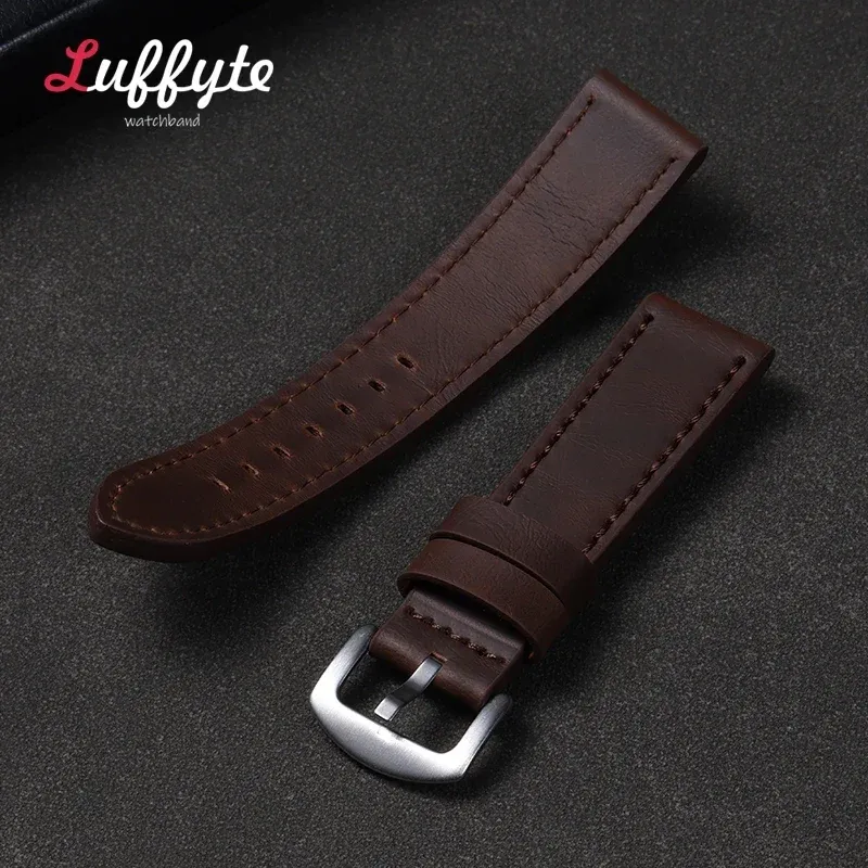 Bracelet montre cuir vintage 18 à 24 mm