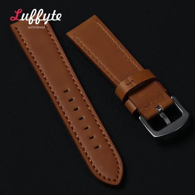 Bracelet montre cuir vintage 18 à 24 mm
