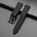 Bracelet montre cuir vintage 18 à 24 mm pour Omega et Seiko – Couleur du bracelet Noir
