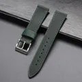 Bracelet montre cuir vintage 18 à 24 mm pour Omega et Seiko – Couleur du bracelet Vert