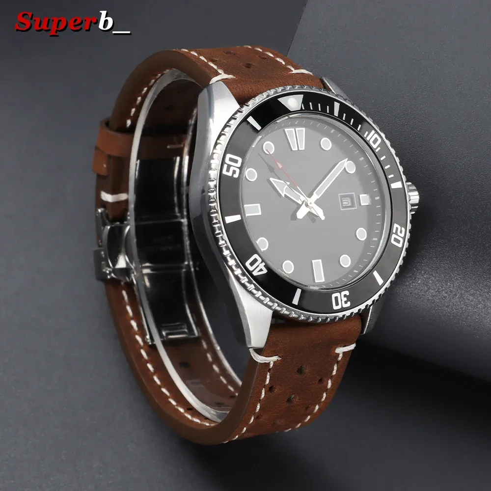 Bracelet montre cuir vintage 18 à 24 mm pour Seiko et Rolex