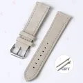 Bracelet montre daim cuir 18 à 22 mm – Couleur du bracelet Beige