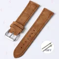 Bracelet montre daim cuir 18 à 22 mm – Couleur du bracelet Brown