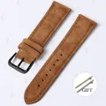 Bracelet montre daim cuir 18 à 22 mm – Couleur du bracelet Brown-Black