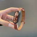 Bracelet montre fin cuir Xiaomi Mi Band 8 – Couleur du bracelet Brown