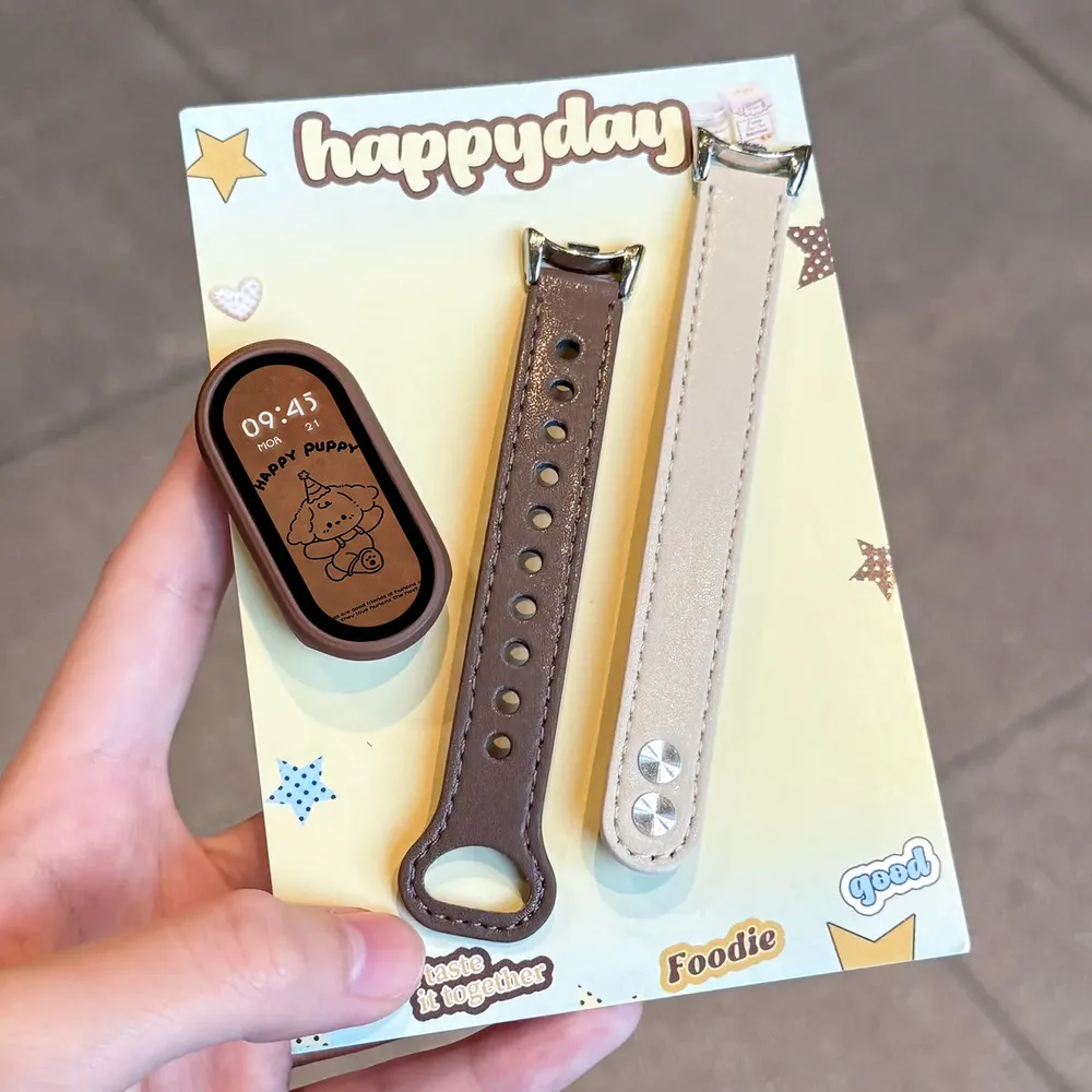 Bracelet montre fin cuir Xiaomi Mi Band 8