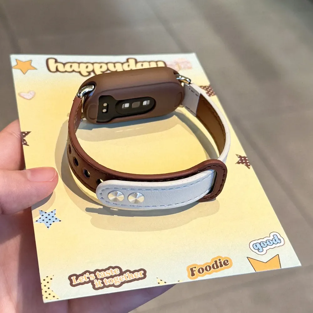Bracelet montre fin cuir Xiaomi Mi Band 8