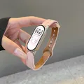 Bracelet montre fin cuir Xiaomi Mi Band 8 – Couleur du bracelet Pink