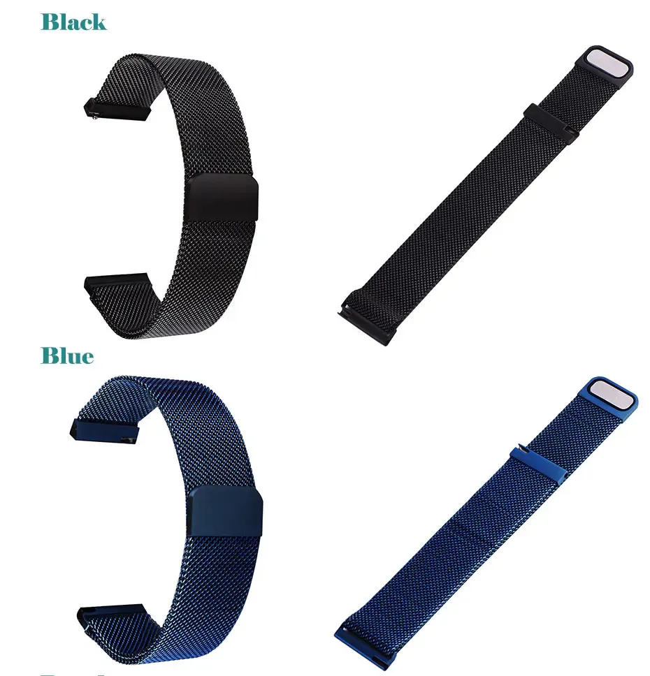 Bracelet montre maille magnétique 16 à 24 mm