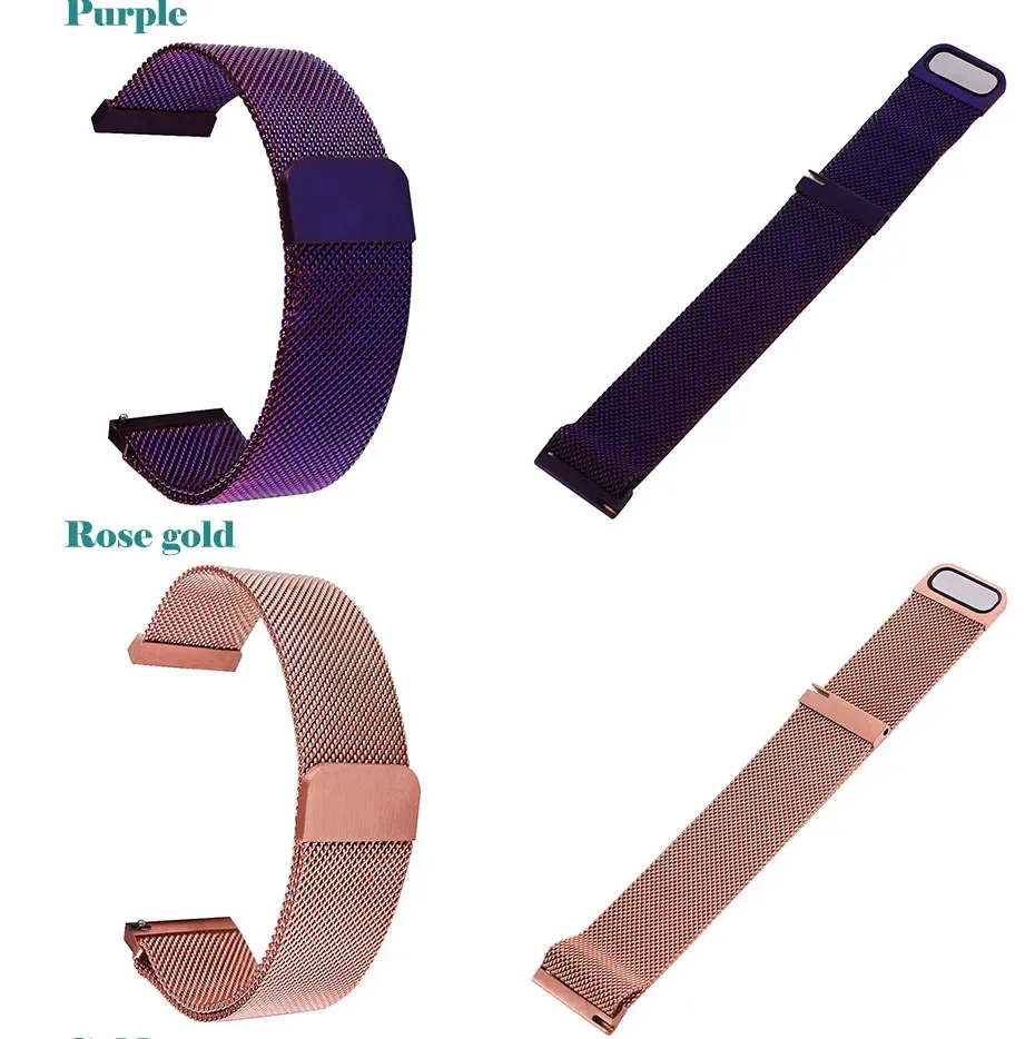 Bracelet montre maille magnétique 16 à 24 mm