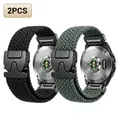 Bracelet montre nylon extensible 20 à 26 mm Garmin – Couleur 2PC Black and green