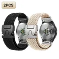 Bracelet montre nylon extensible 20 à 26 mm Garmin – Couleur 2PC Black Milk tea