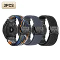 Bracelet montre nylon extensible 20 à 26 mm Garmin – Couleur 3PC Denim grey black