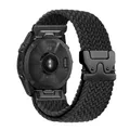 Bracelet montre nylon extensible 20 à 26 mm Garmin – Couleur black