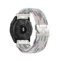 Bracelet montre nylon extensible 20 à 26 mm Garmin – Couleur coral pink