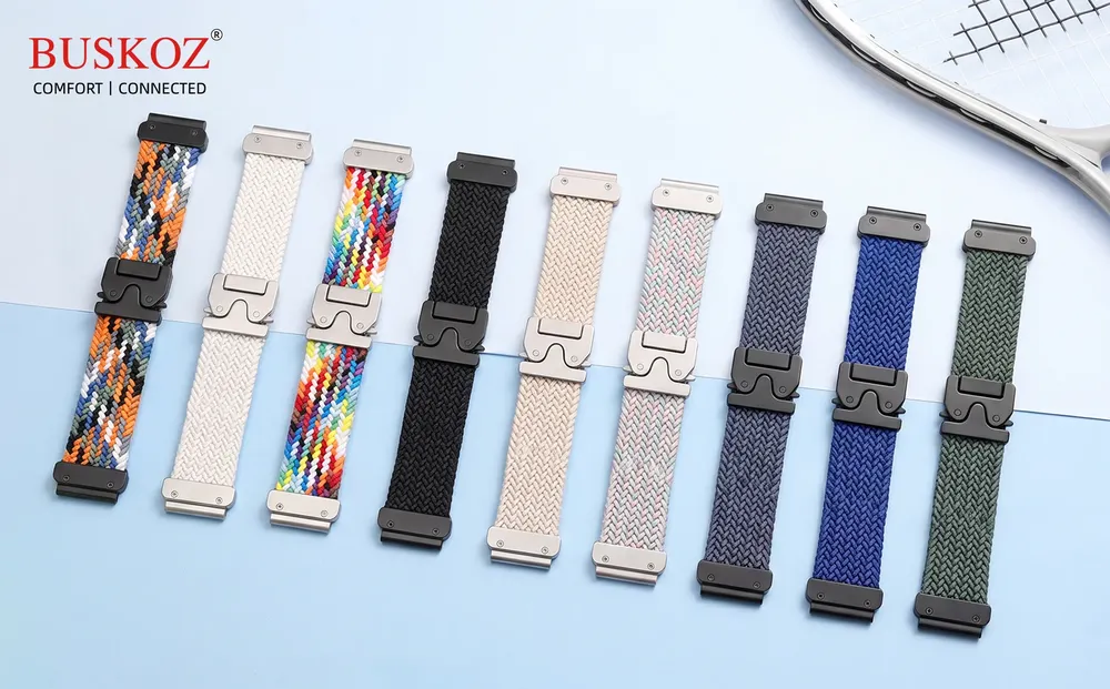 Bracelet montre nylon extensible 20 à 26 mm Garmin