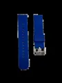 Bracelet montre silicone 18 à 22 mm universel – Couleur du bracelet Deep blue(silver)