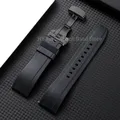 Bracelet montre silicone 18 à 24 mm étanche – Couleur du bracelet Black-Black