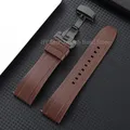 Bracelet montre silicone 18 à 24 mm étanche – Couleur du bracelet Brown-Black