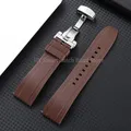 Bracelet montre silicone 18 à 24 mm étanche – Couleur du bracelet Brown-Silver
