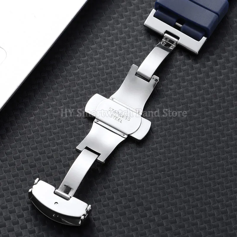 Bracelet montre silicone 18 à 24 mm étanche
