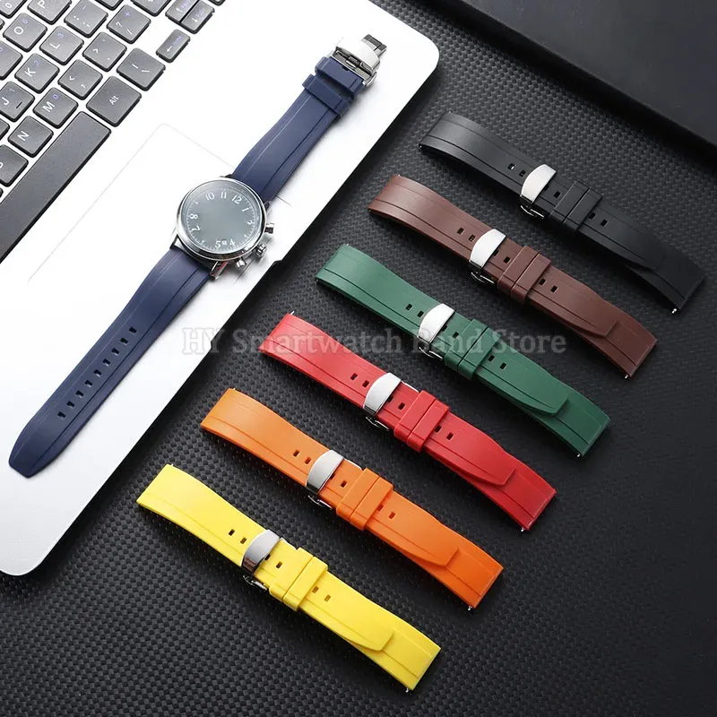 Bracelet montre silicone 18 à 24 mm étanche