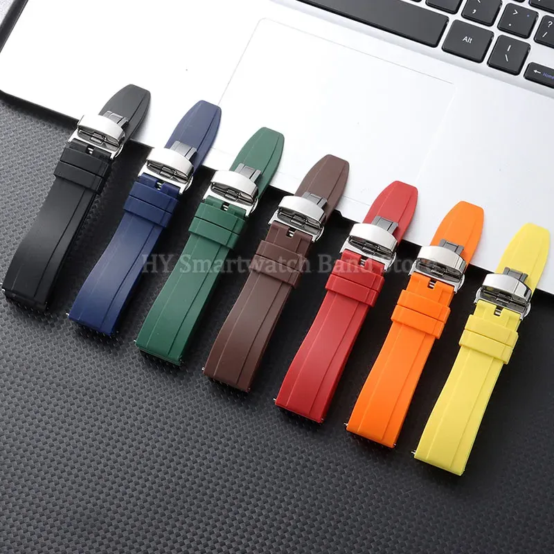 Bracelet montre silicone 18 à 24 mm étanche