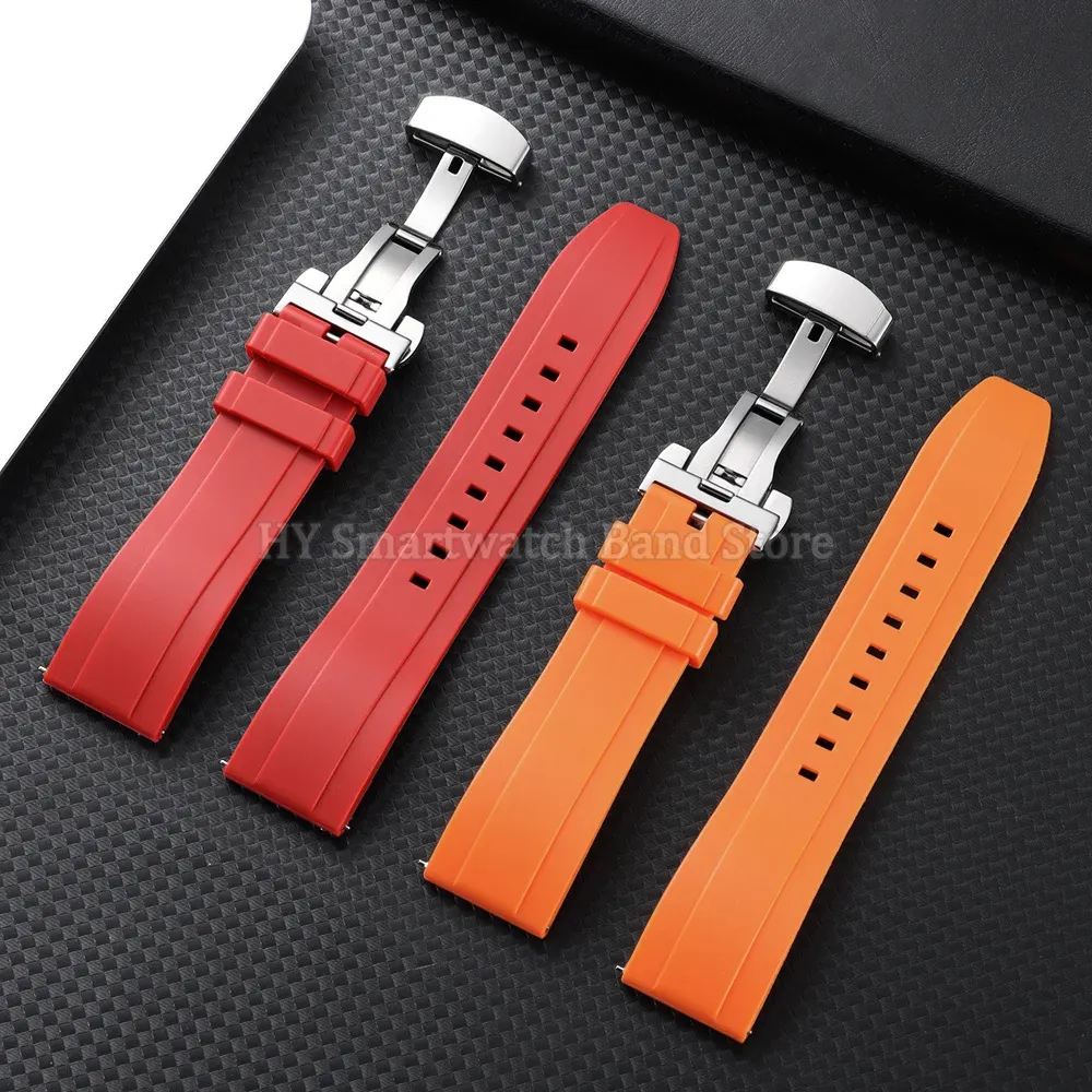 Bracelet montre silicone 18 à 24 mm étanche