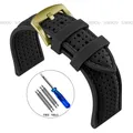 Bracelet montre silicone 20 à 26 mm – Couleur du bracelet Black 3