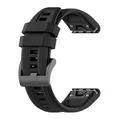 Bracelet montre silicone 20 à 26 mm – Couleur du bracelet Black