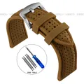 Bracelet montre silicone 20 à 26 mm – Couleur du bracelet Brown 1