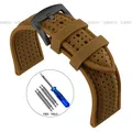 Bracelet montre silicone 20 à 26 mm – Couleur du bracelet Brown 2