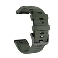 Bracelet montre silicone 20 à 26 mm Garmin Fenix – Couleur du bracelet Army Green