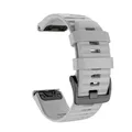Bracelet montre silicone 20 à 26 mm Garmin Fenix – Couleur du bracelet Gray