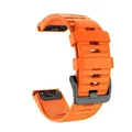 Bracelet montre silicone 20 à 26 mm Garmin Fenix – Couleur du bracelet Orange